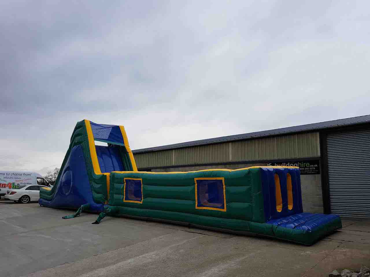 60 foot B inflatable obstacle assault course